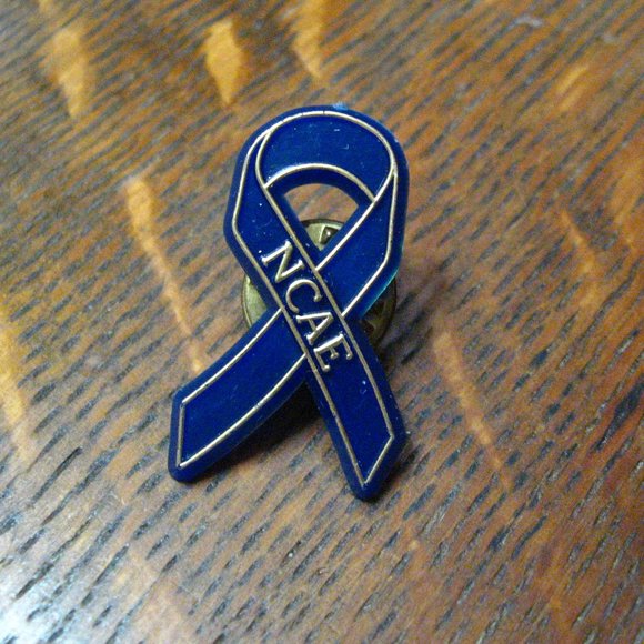 🎗 NCAE Colon Cancer Awareness Vintage Lapel Pin - Picture 1 of 4